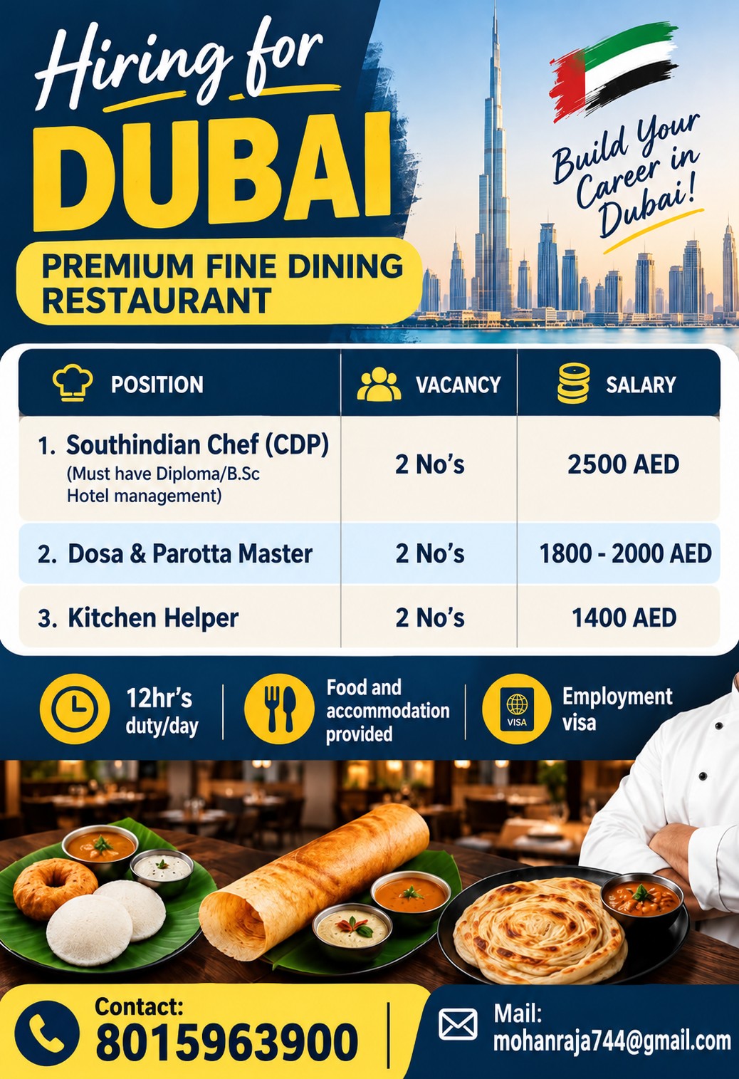 Premium Fine Dining Restaurant - Multiple Positions