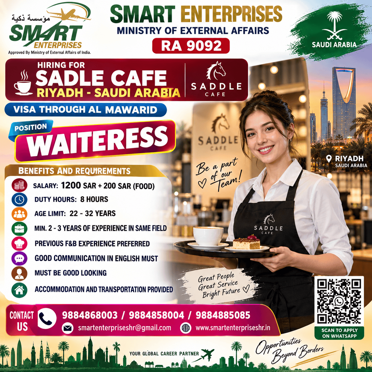 WAITRESS REQUIRES