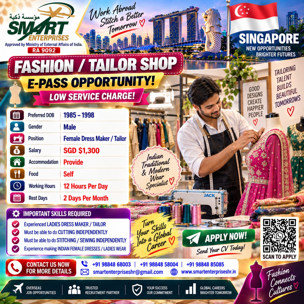 FEMALE DRESS MAKER / TAILOR
