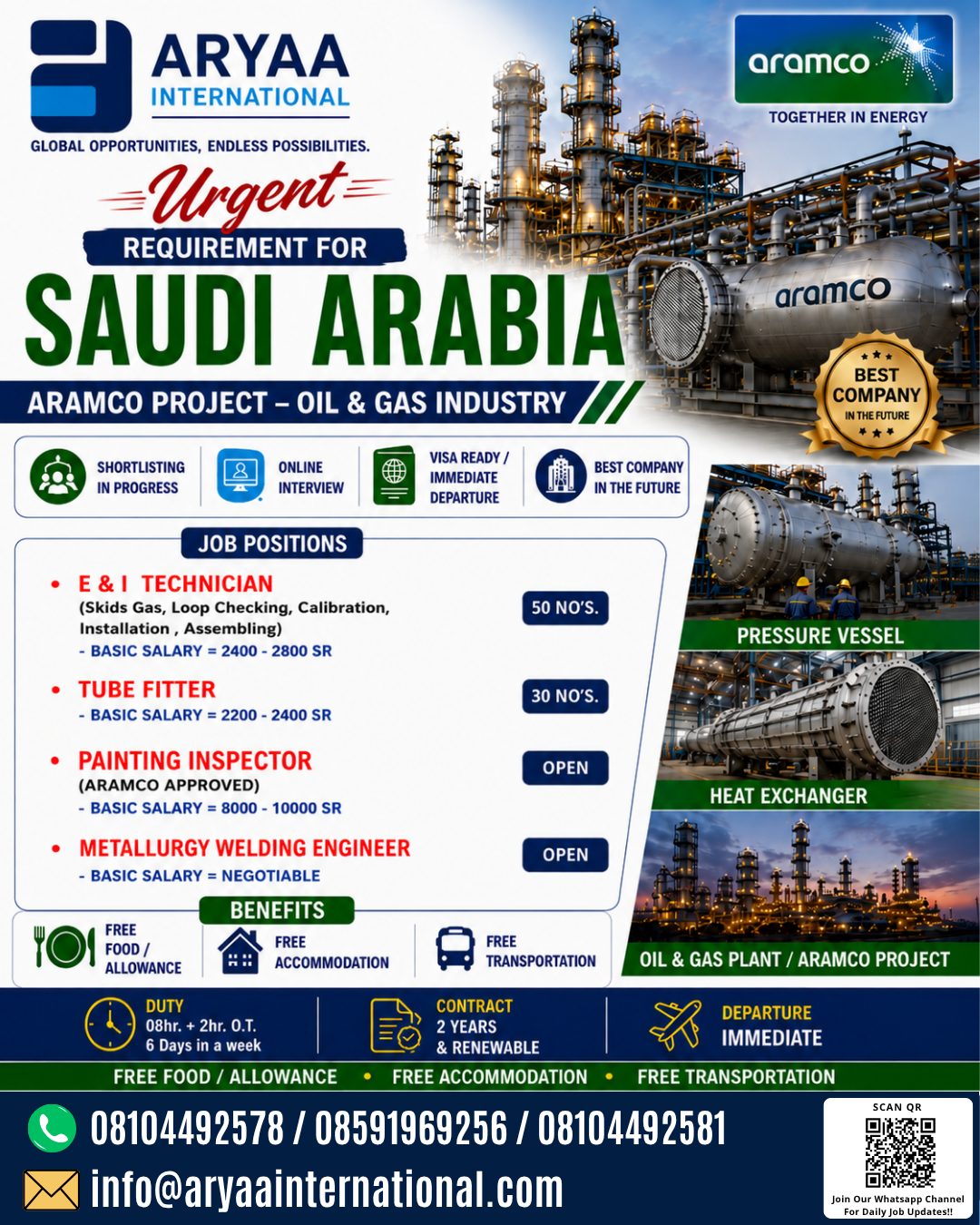 ARAMCO Project – Oil & Gas Industry