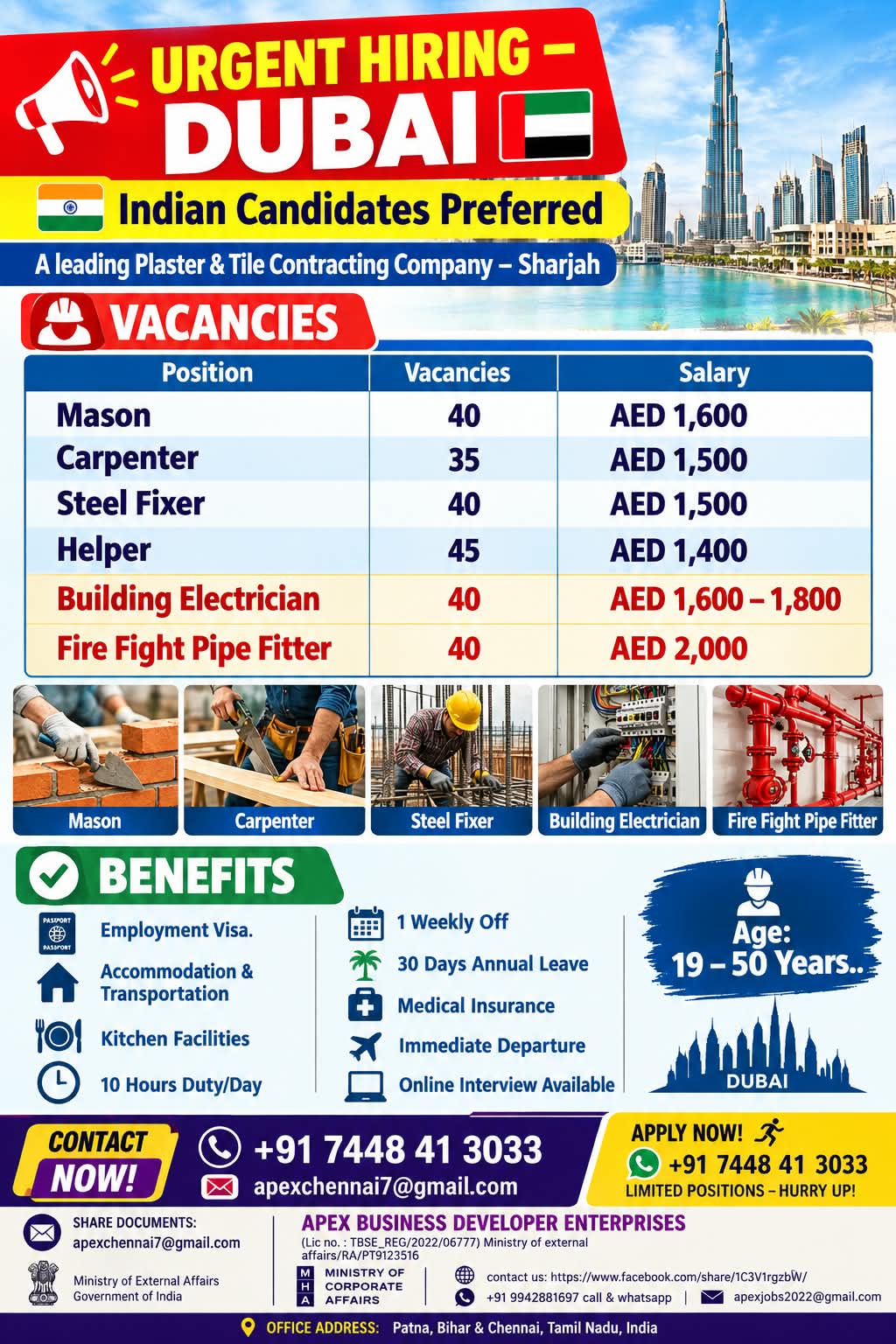 Urgent Hiring - Dubai
