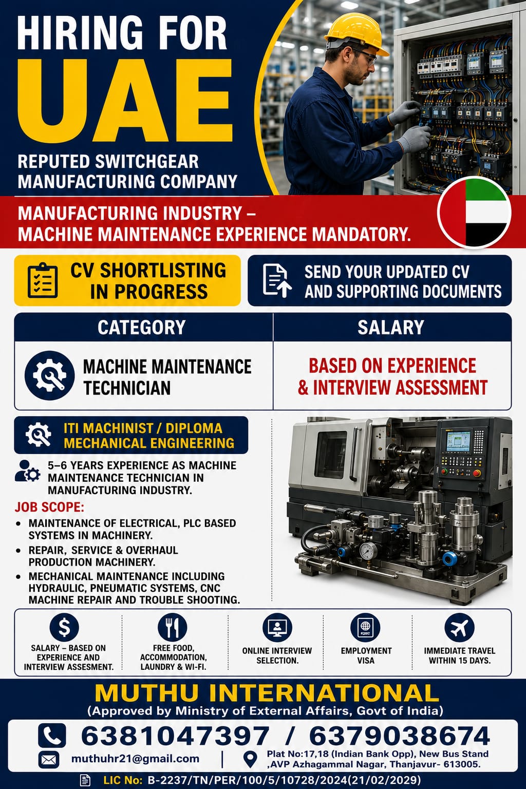 Machine Maintenance Technician