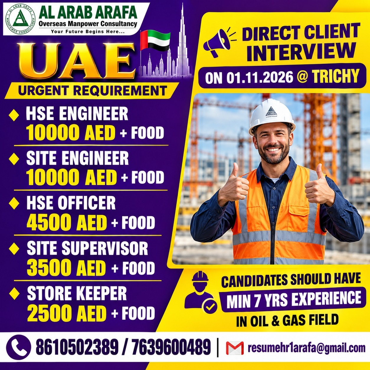 DIRECT — Al Arab Arafa Consultancy Pvt LTD, UAE