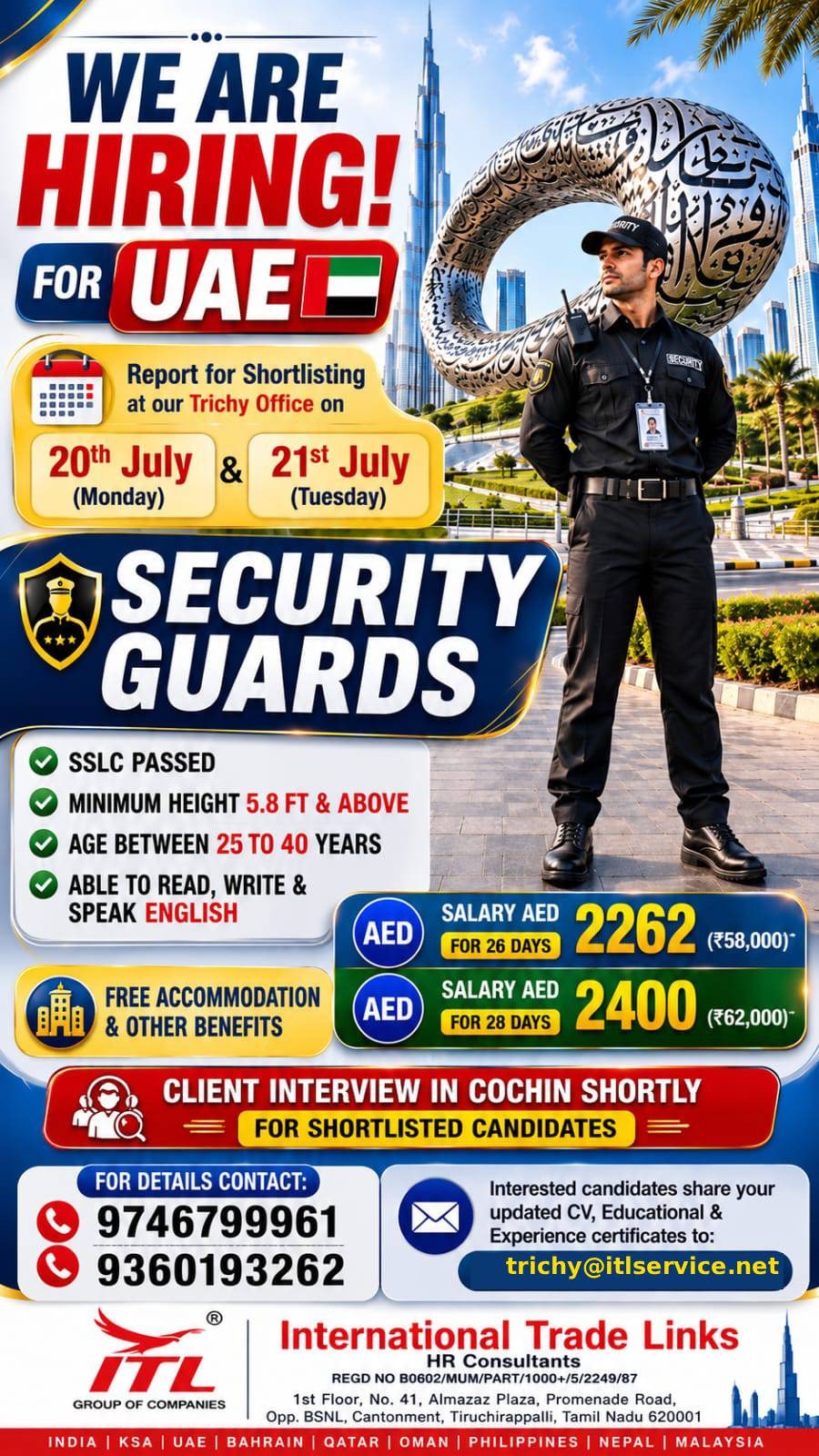 Security Guards — ITL Travels, UAE, UAE