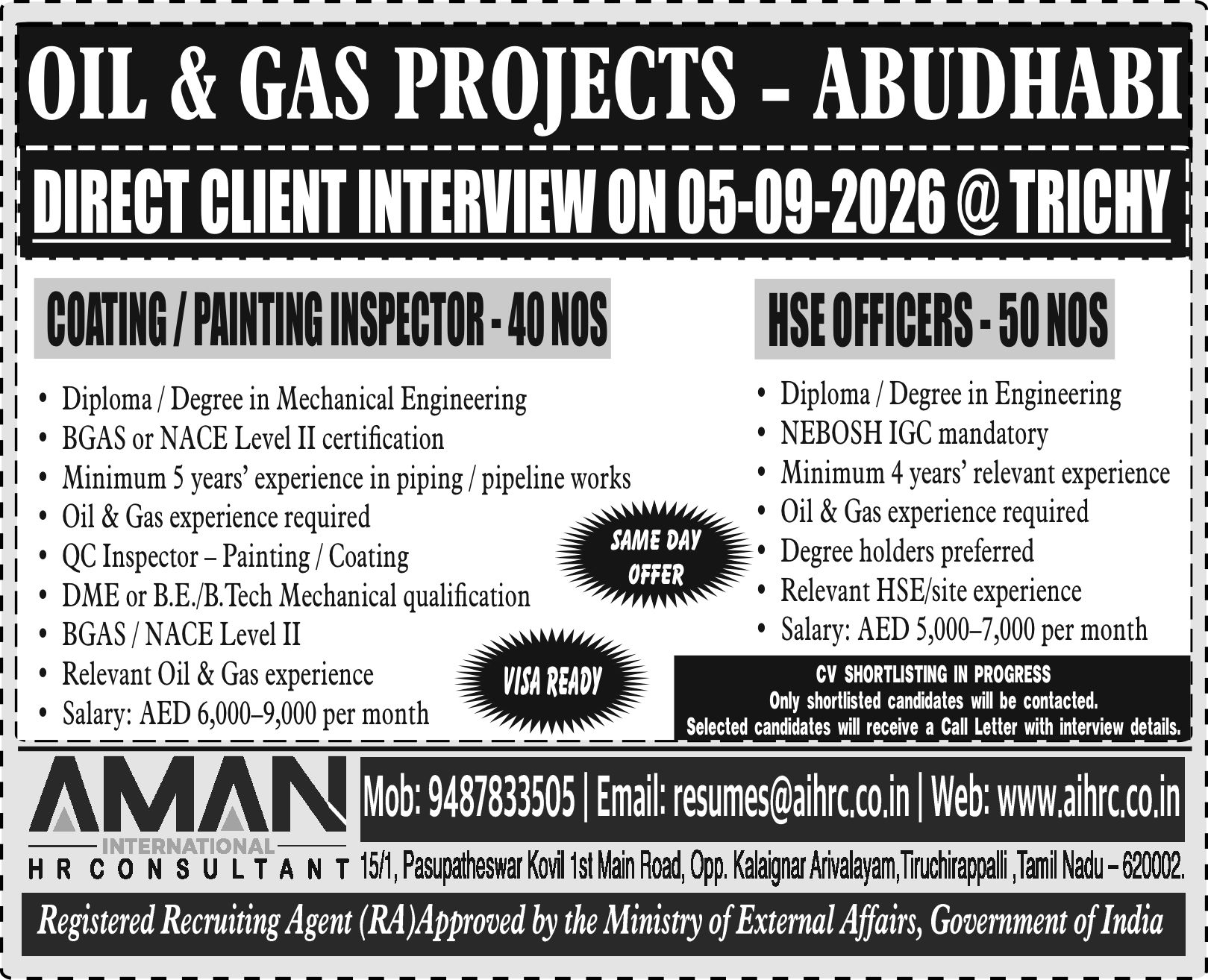 Oil & Gas Projects - Abudhabi