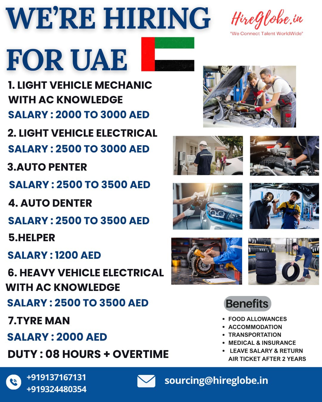 Multiple Technical Positions for UAE