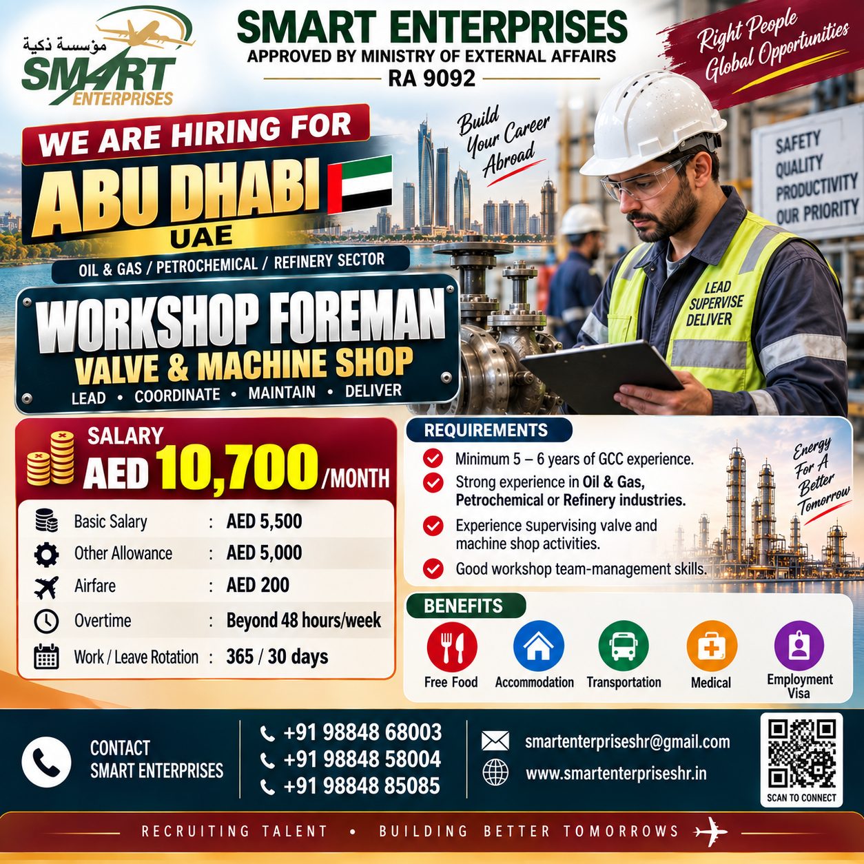 Workshop Foreman – Valve & Machine Shop