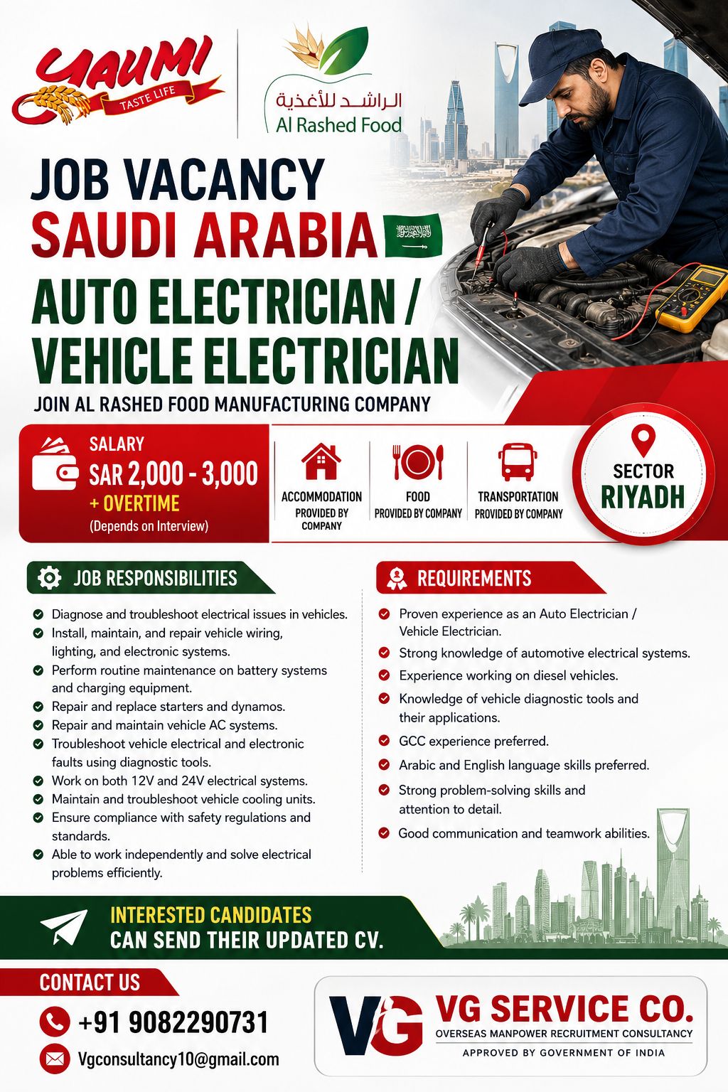 Auto Electrician / Vehicle Electrician