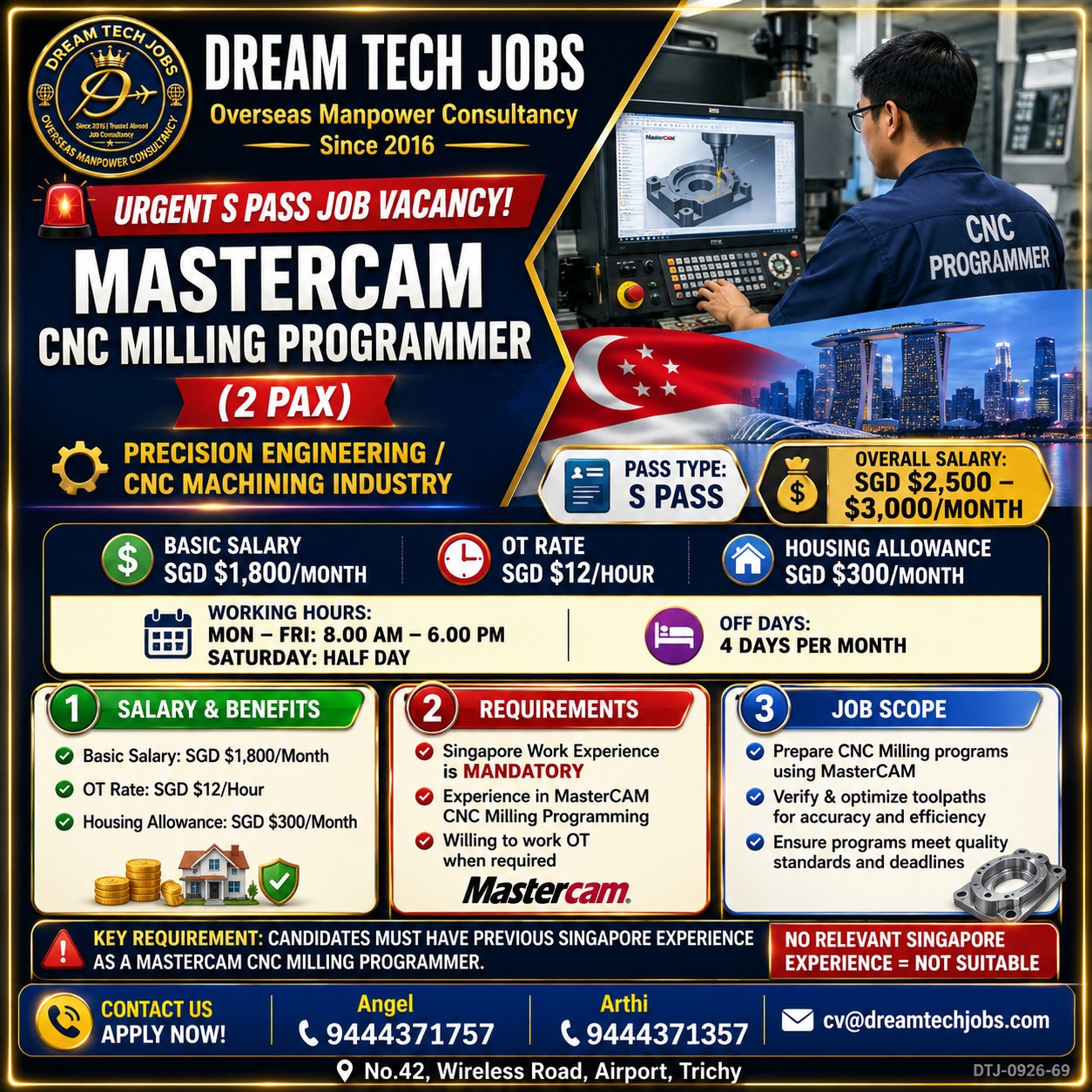 MasterCAM CNC Milling Programmer