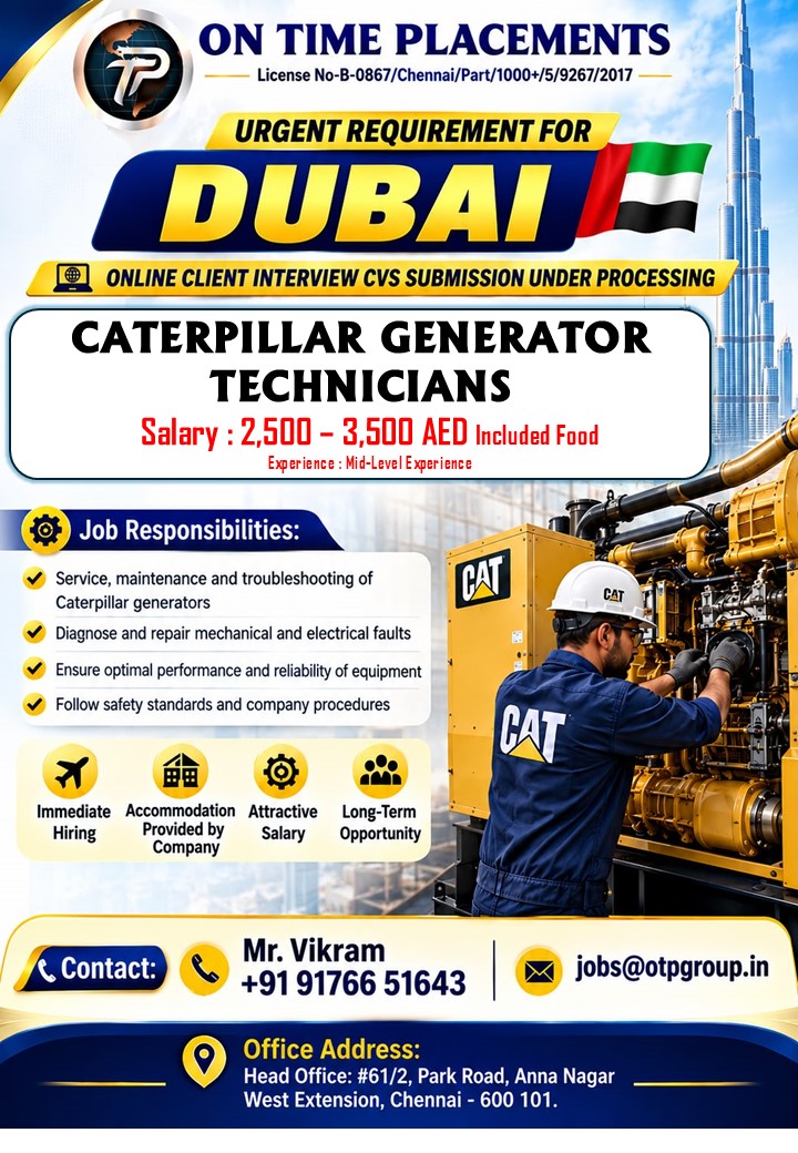 Generator Technician - Caterpillar