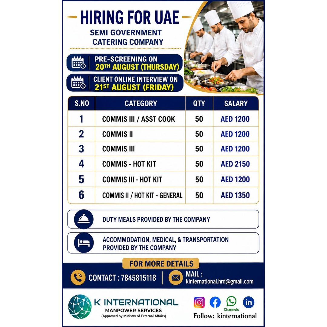 Catering Staff Positions