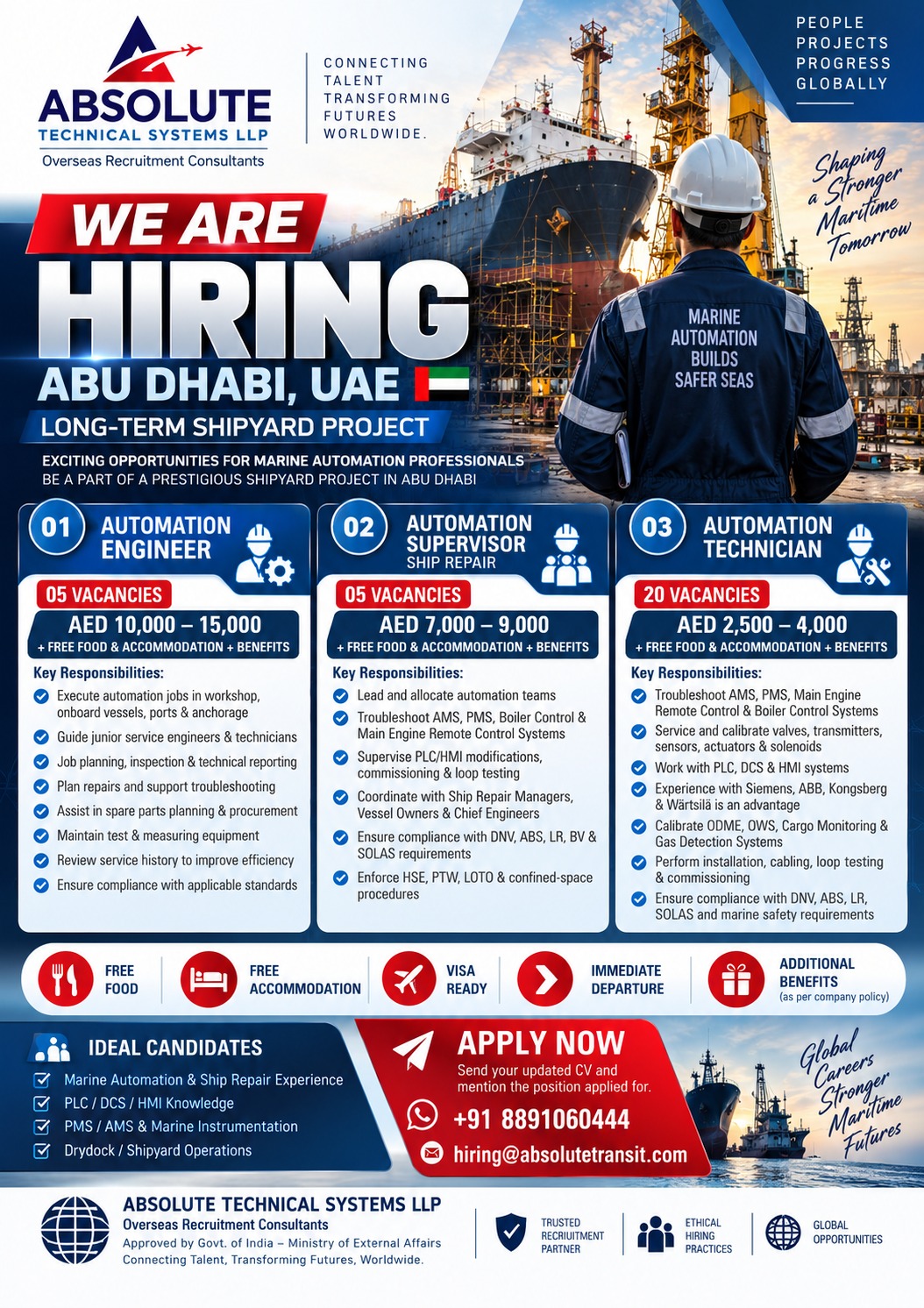 Long-Term Shipyard Project - Abu Dhabi — Absolute Technical Systems LLP, United Arab Emirates, United Arab Emirates