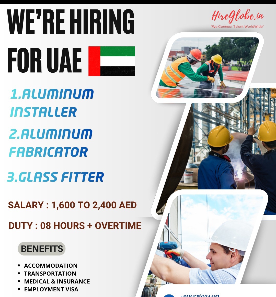 Aluminum & Glass Installation Positions