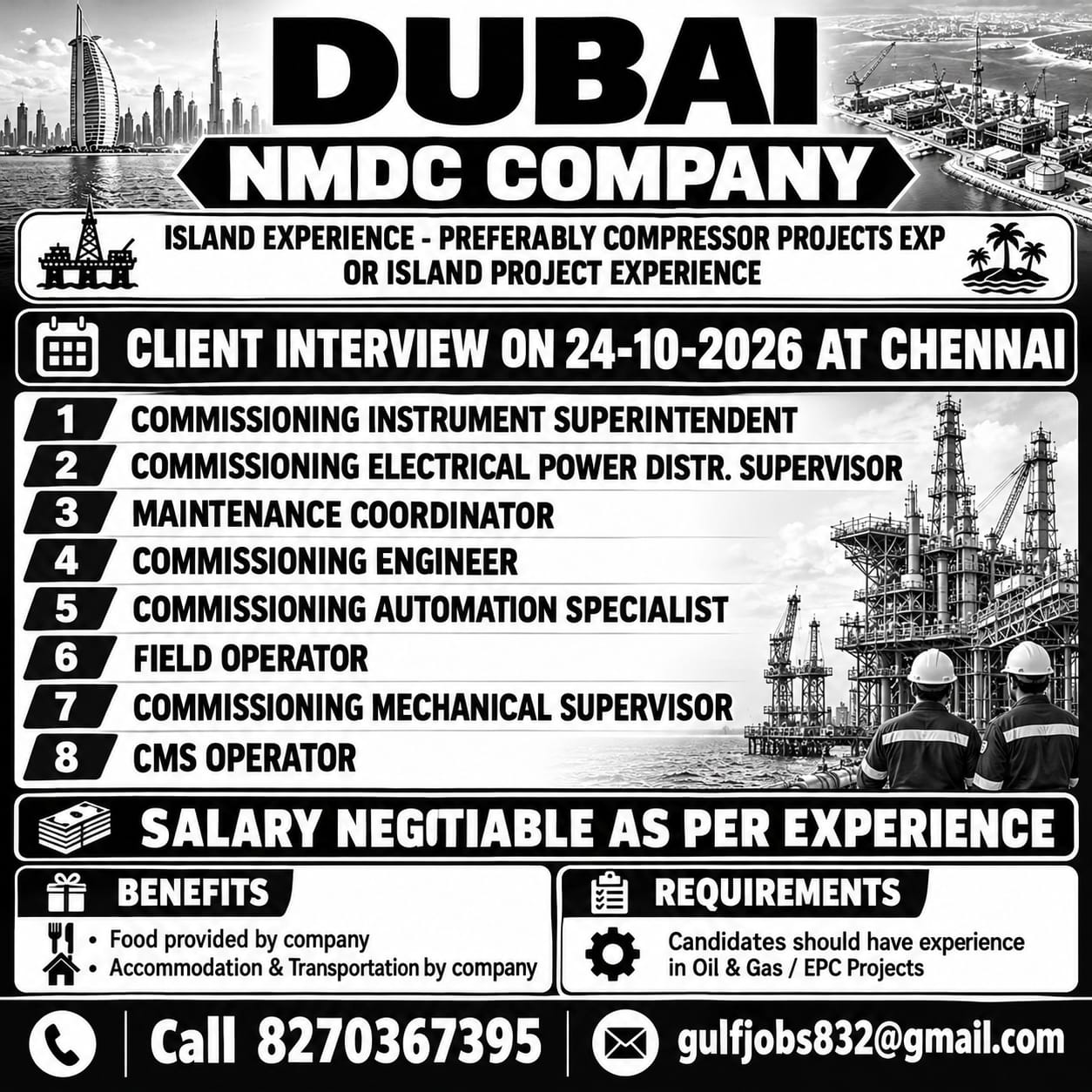 1Island Experience - Preferably Compressor Projects Exp Or Island Project Experience