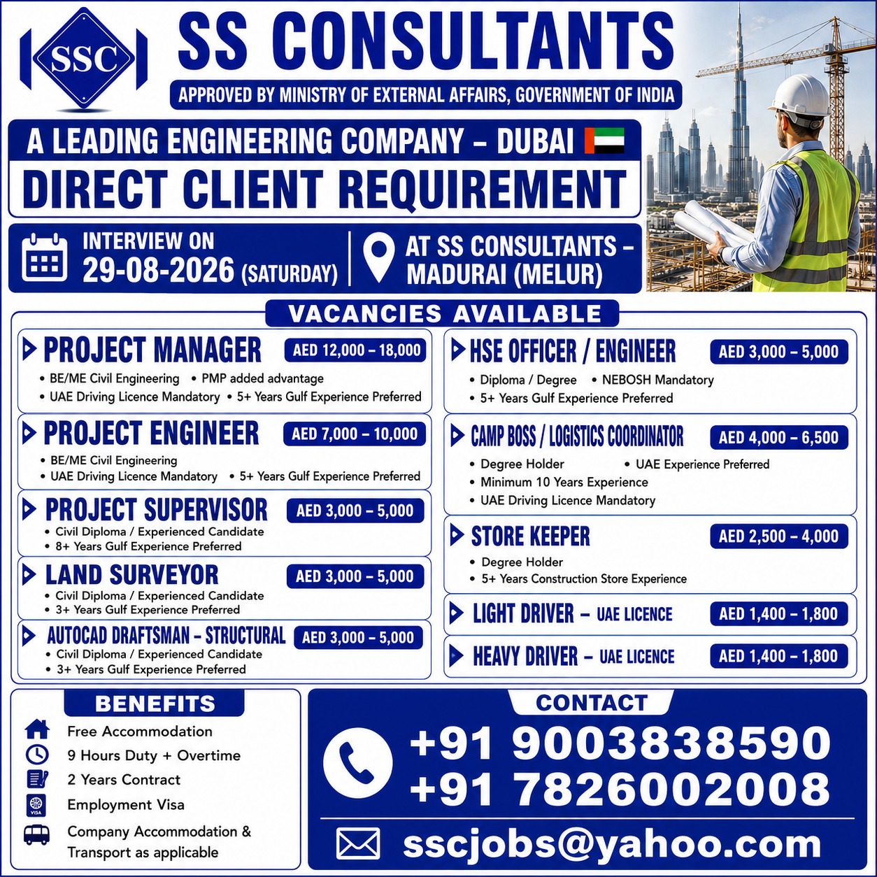 Multiple Engineering Positions - Dubai