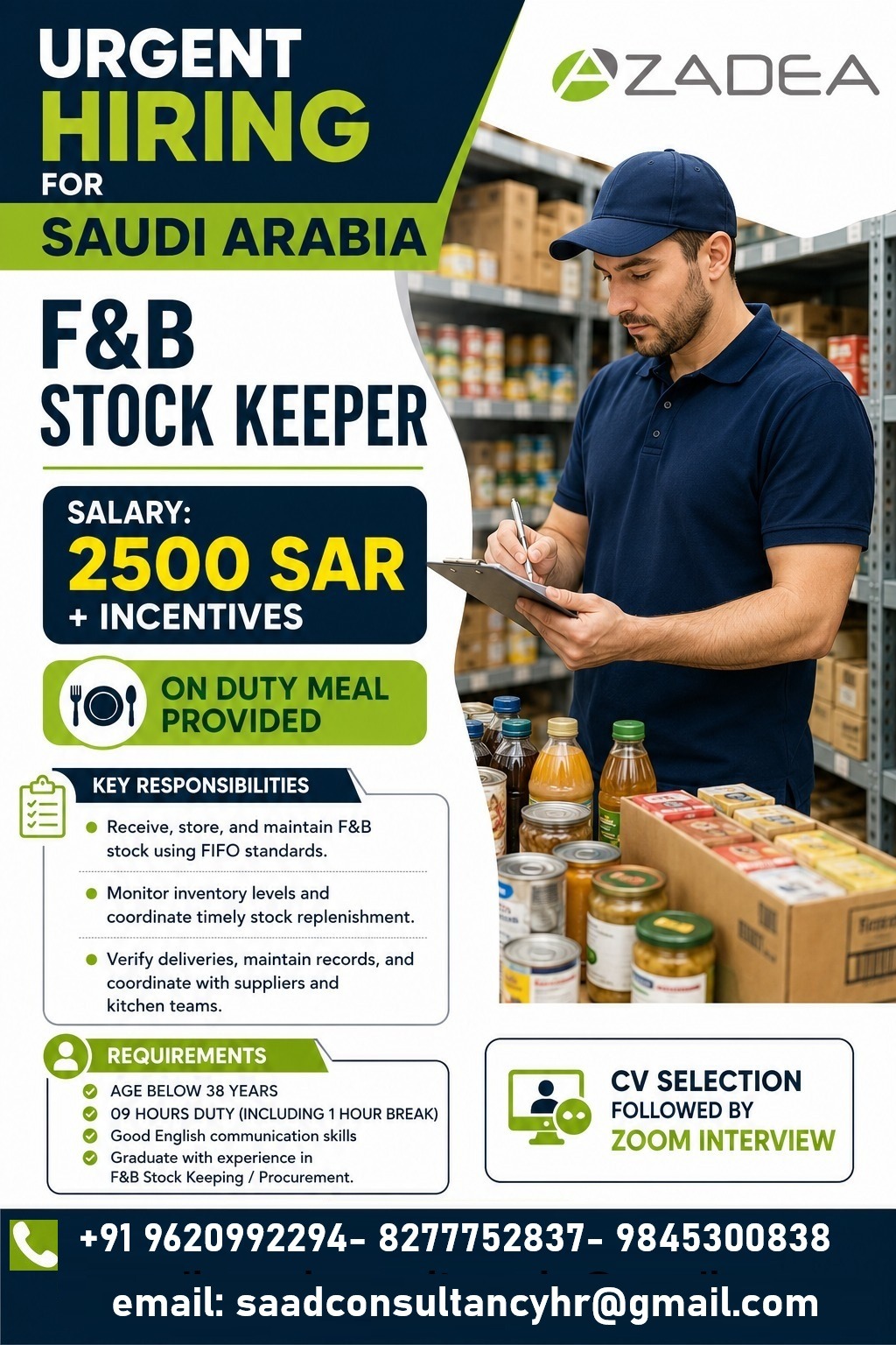 F&B Stock Keeper