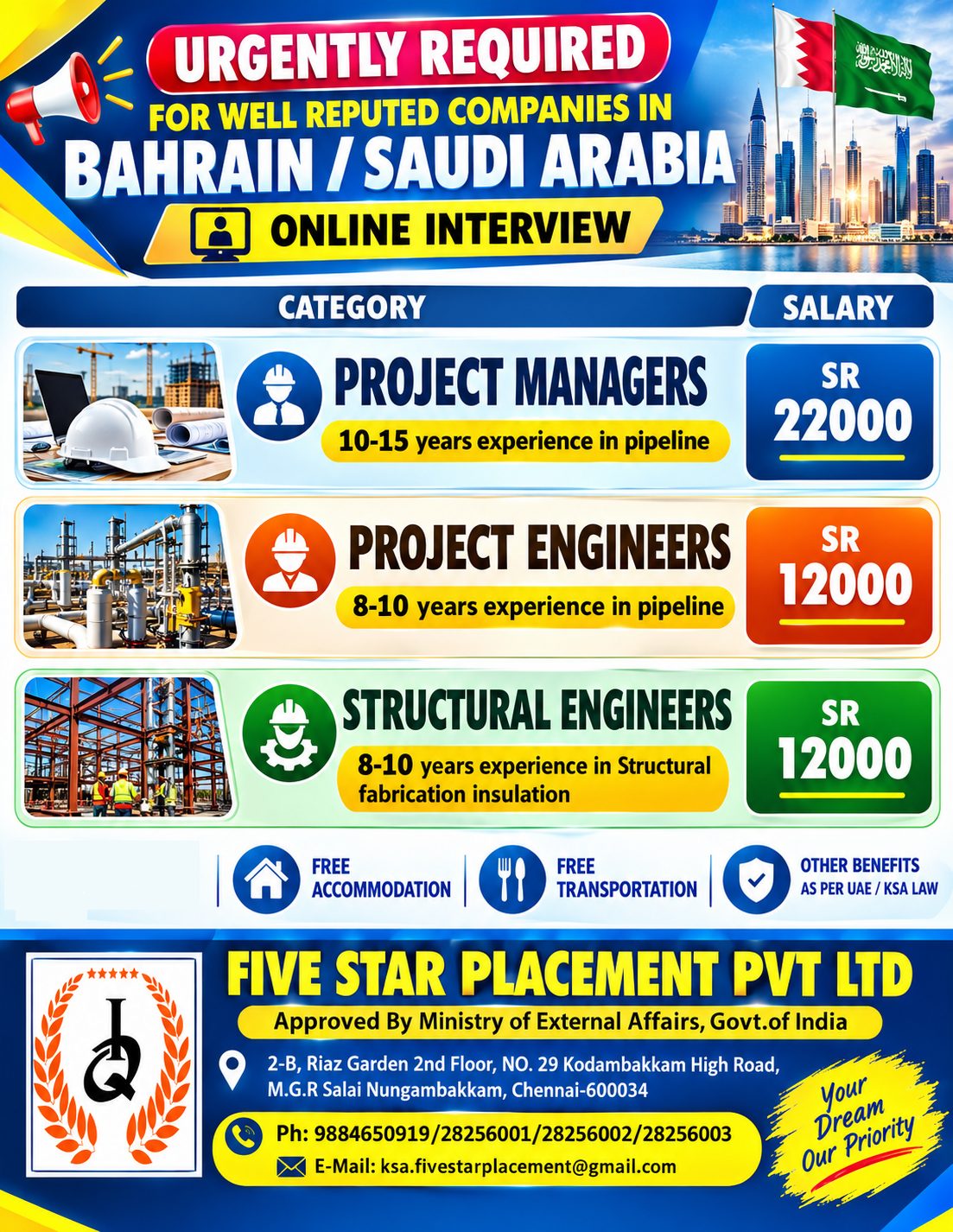 PROJECT MANAGERS ,PROJECT ENGINEERS,STRUCTURAL ENGINEERS