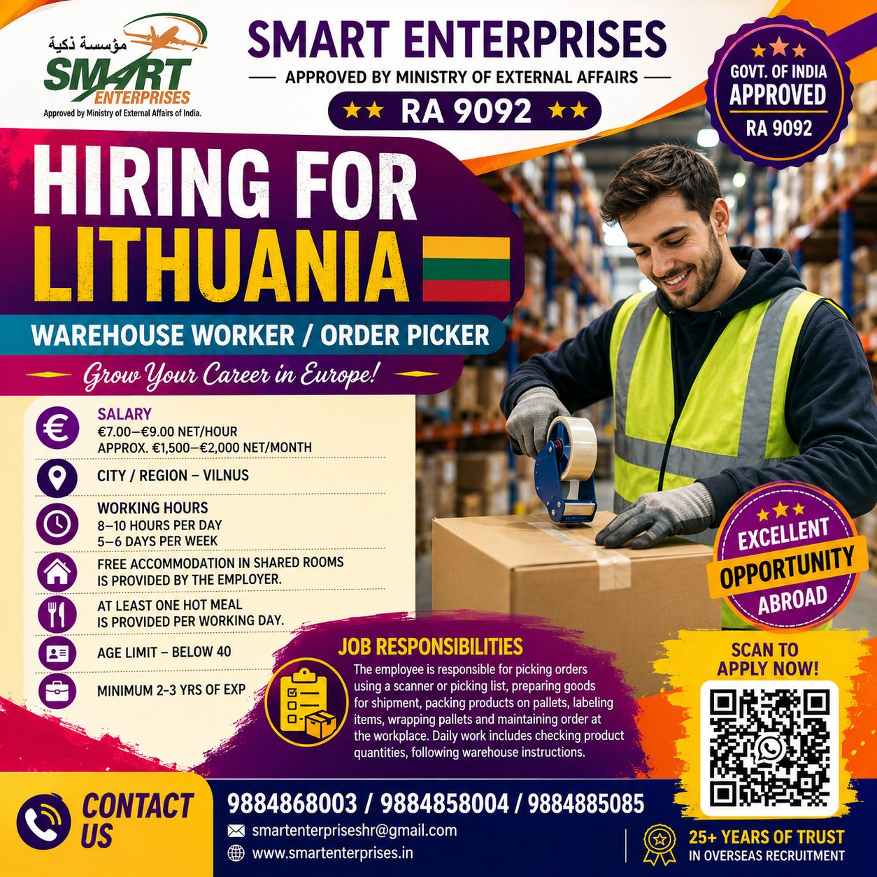 HIRING FOR WAREHOUSE WORKER / ORDER PICKER