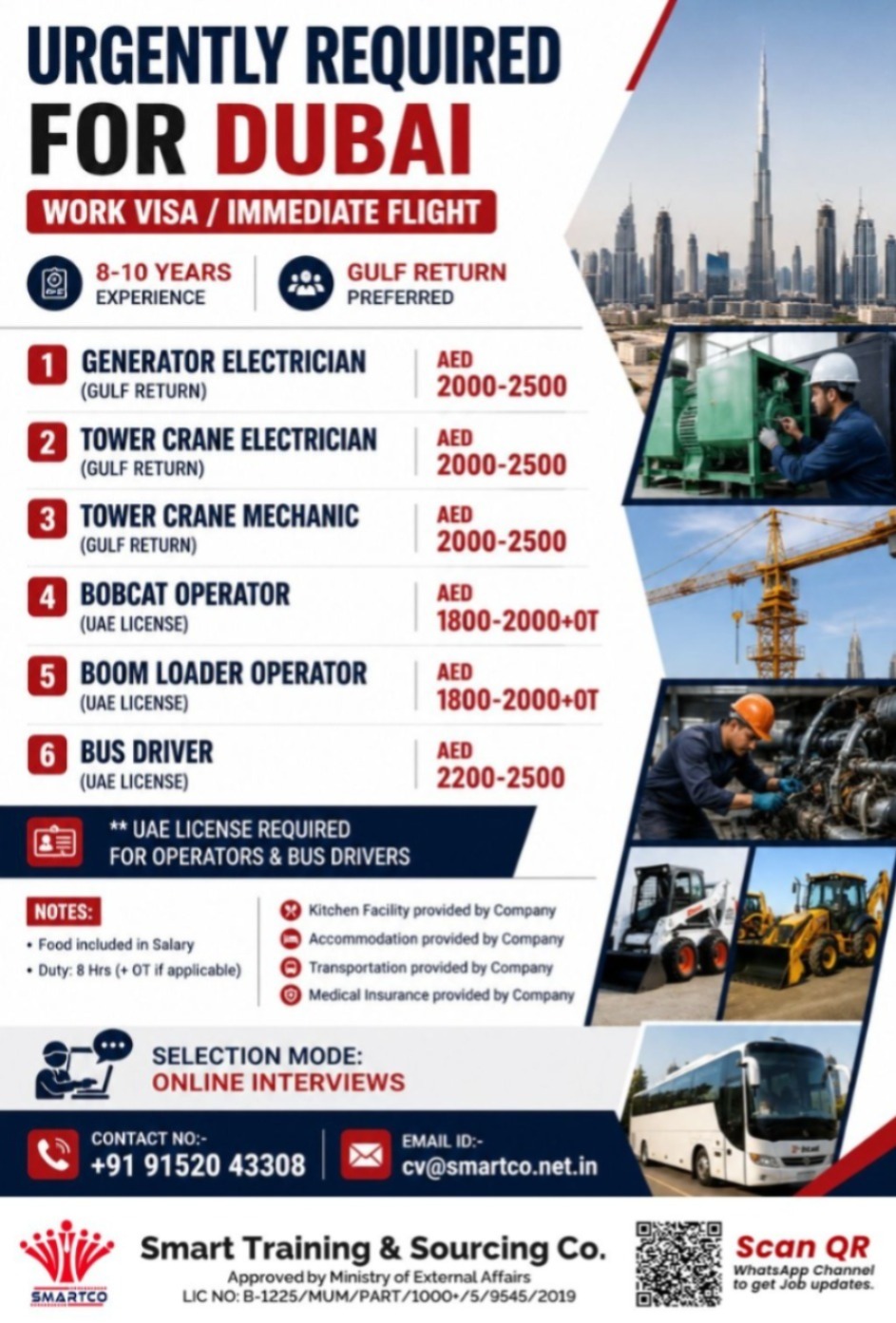 Multiple Positions for Dubai