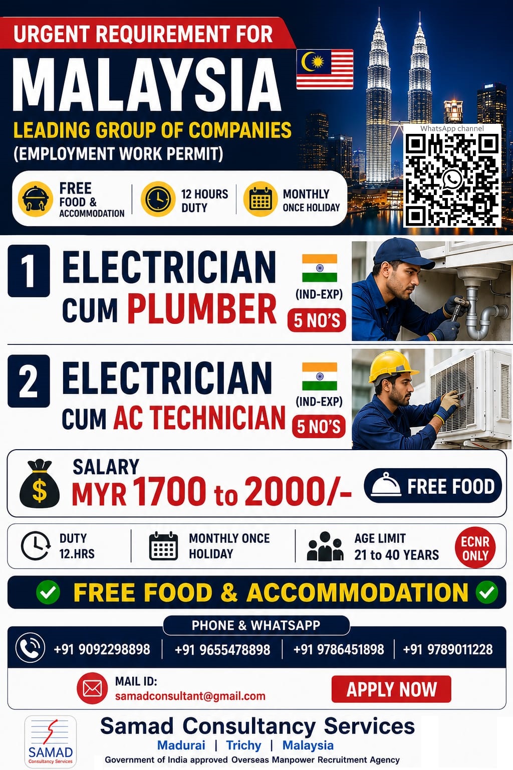 MALAYSIA - LEADING GROUP OF COMPANY  EMPLOYMENT WORK PERMIT.