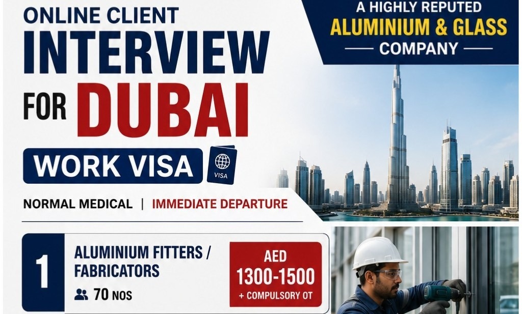 Aluminium Fitters / Fabricators — Smart Training &amp; Sourcing Co, United Arab Emirates