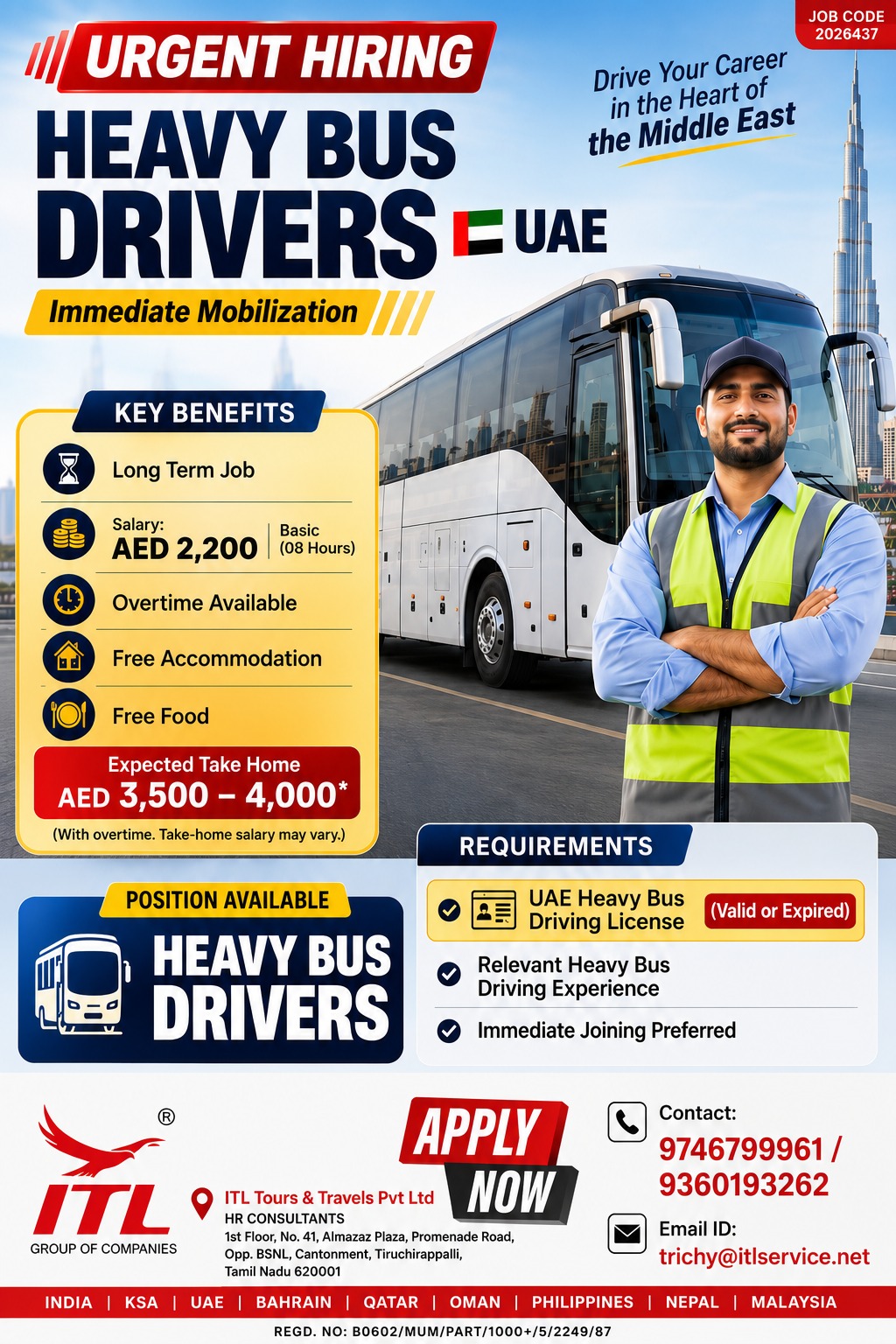 Heavy Bus Drivers