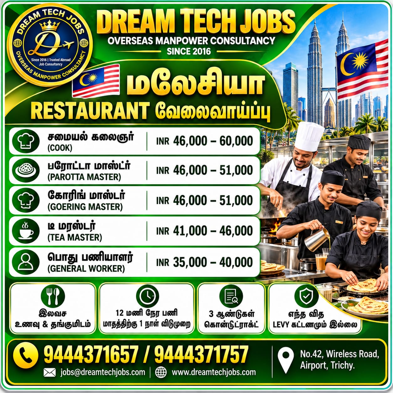 Restaurant Staff - Malaysia
