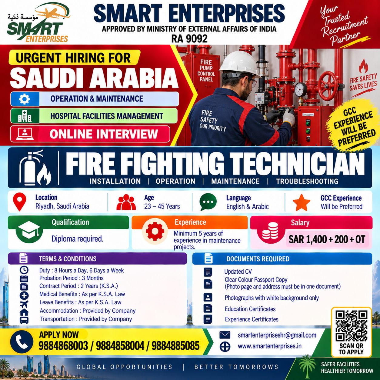 FIRE FIGHTING TECHNICIAN