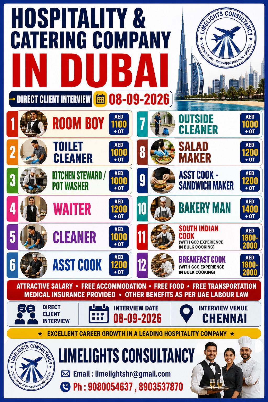 Hospitality & Catering Company Jobs in Dubai