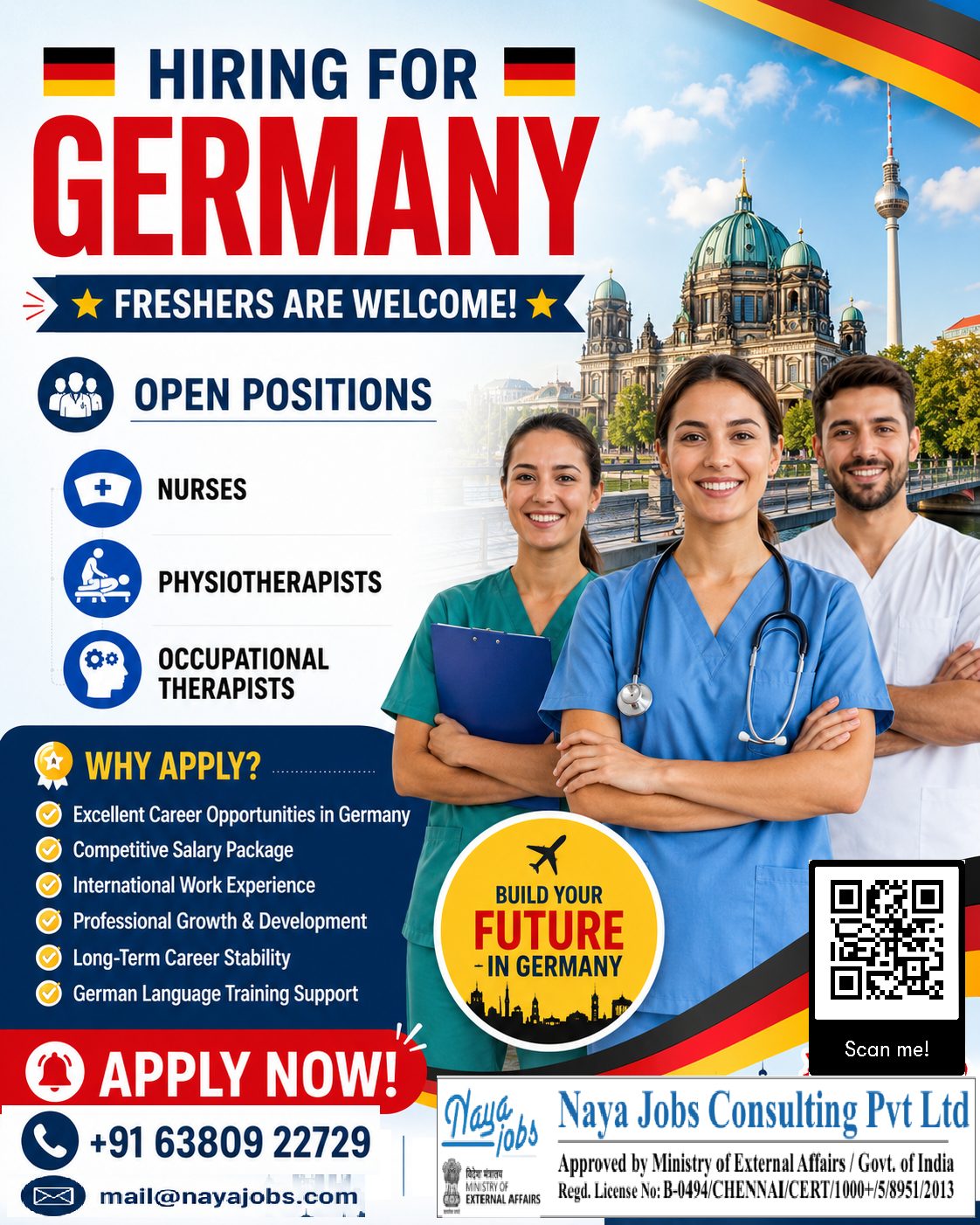Hiring for German Nurse — Naya Jobs Consulting Pvt Ltd, EUROPE, EUROPE