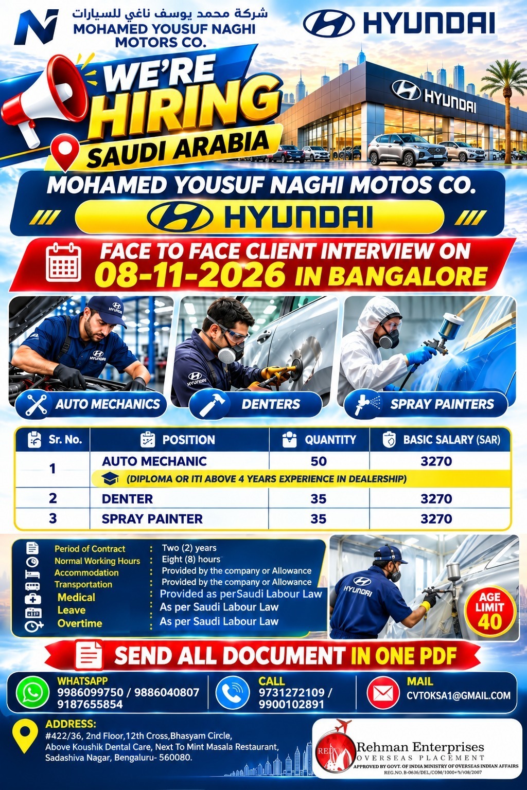 Hyundai Motors - Hiring in Saudi Arabia