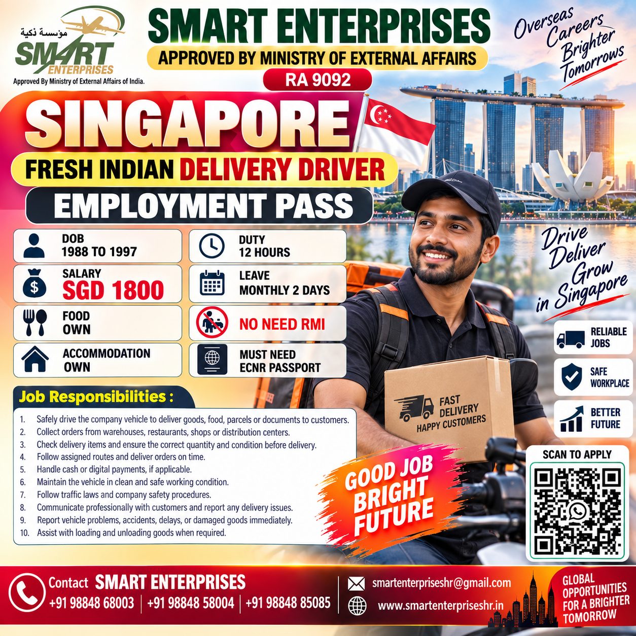 INDIAN DELIVERY DRIVER REQUIRES