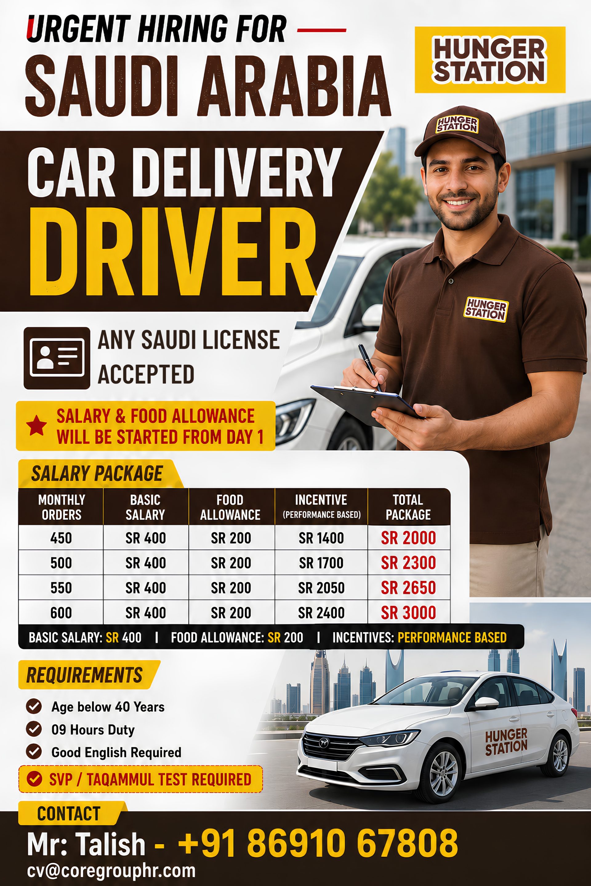 Car Delivery Driver