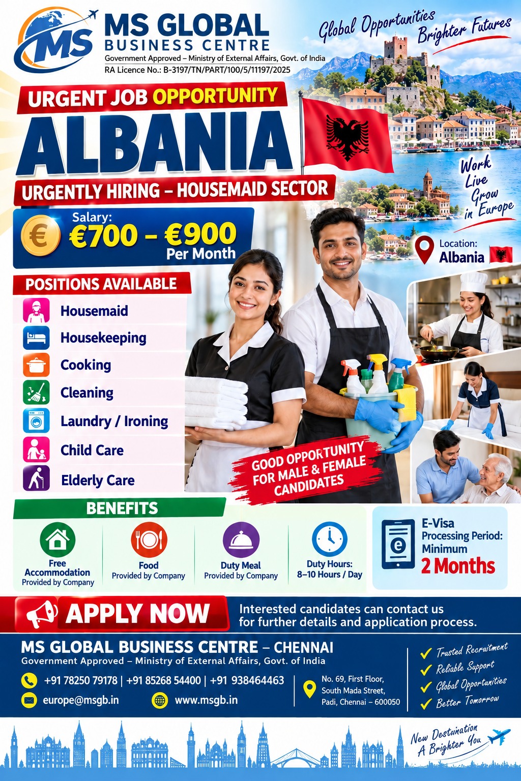 Wanted for Albania - House Jobs