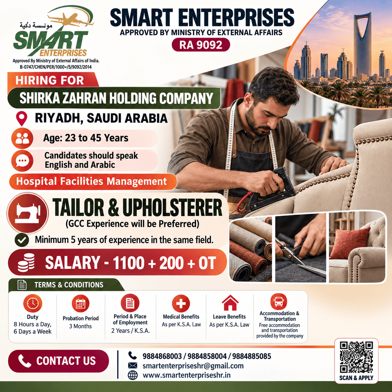 TAILOR & UPHOLSTERER
