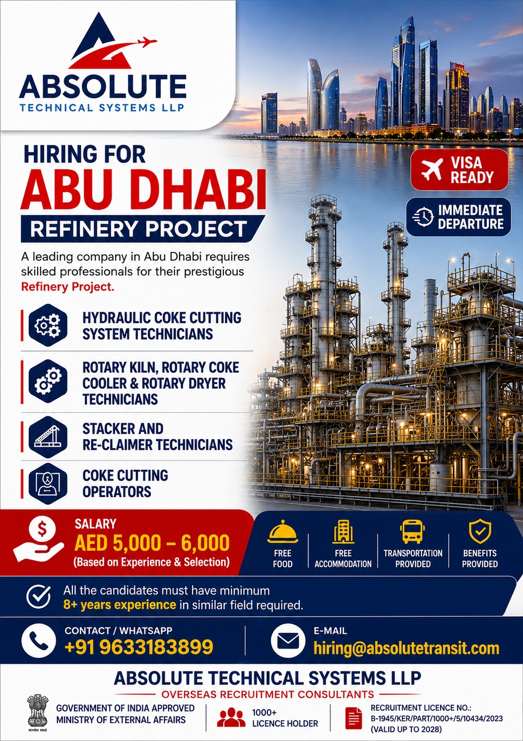 REFINERY MAINTENANCE PROJECT - ABU DHABI — Absolute Technical Systems LLP, ABU DHABI, ABU DHABI