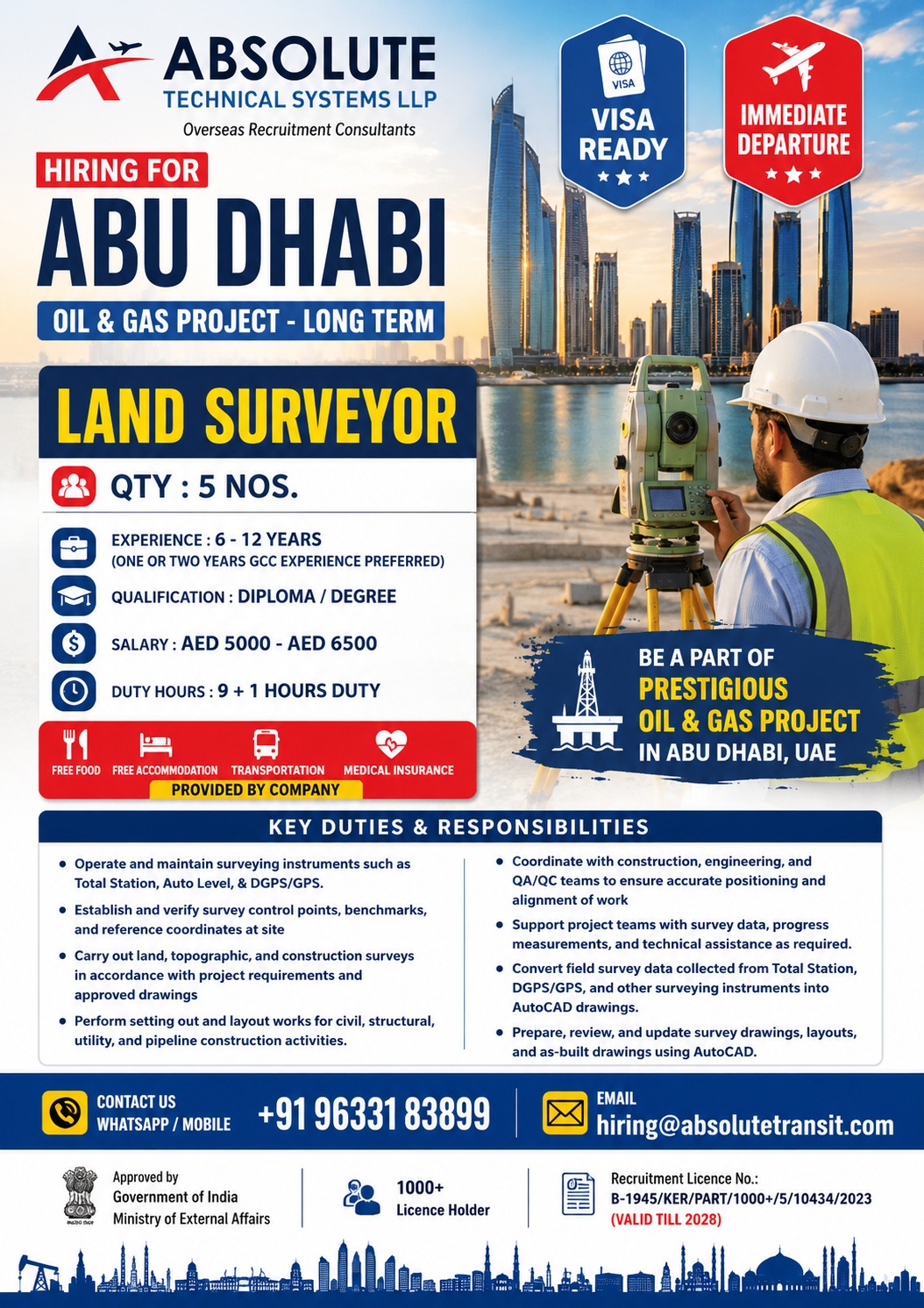 Land Surveyor for Abu Dhabi — Absolute Technical Systems LLP, Abu Dhabi, Abu Dhabi