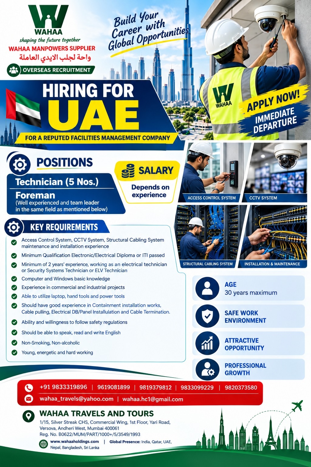 Hiring for UAE - Facilities Management Company