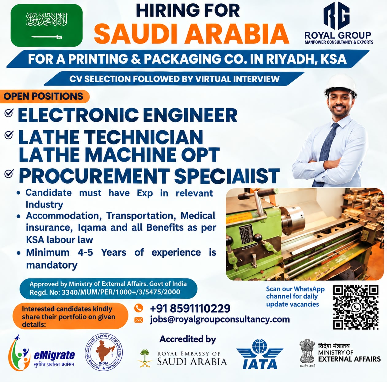 Hiring for Saudi Arabia - Printing & Packaging Company — Royal Group, Saudi Arabia