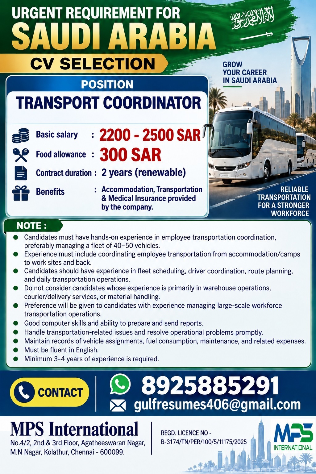 Transport Coordinator