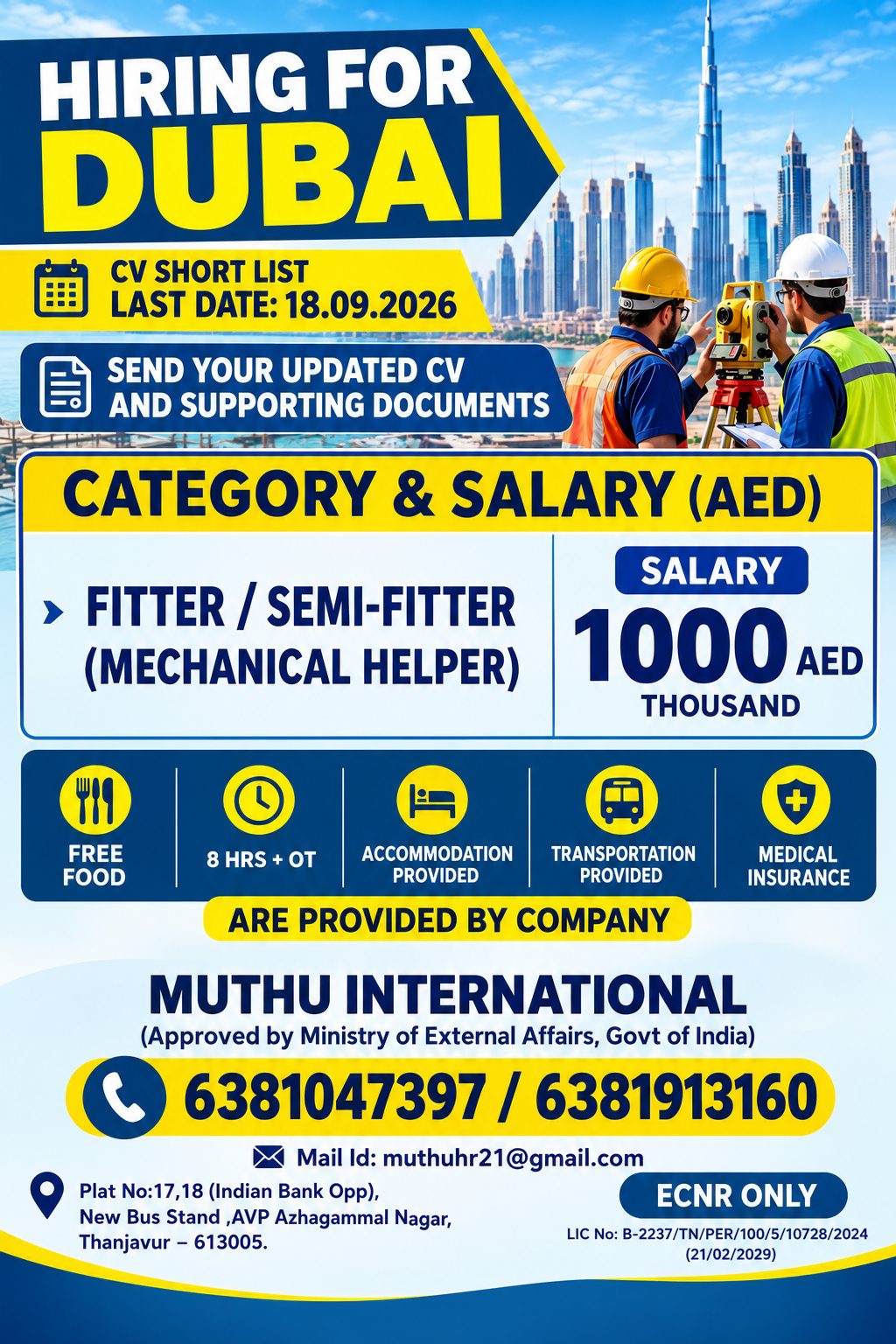 Fitter / Semi-Fitter (Mechanical Helper)ss