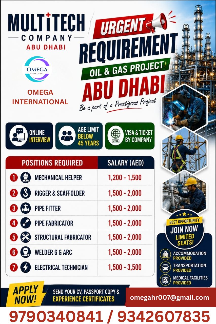 Oil & Gas Project — OMEGA INTERNATIONAL HR SOLUTIONS, United Arab Emirates, United Arab Emirates