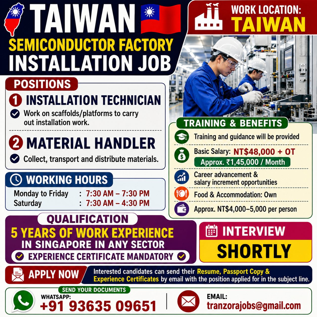 TAIWAN JOBS