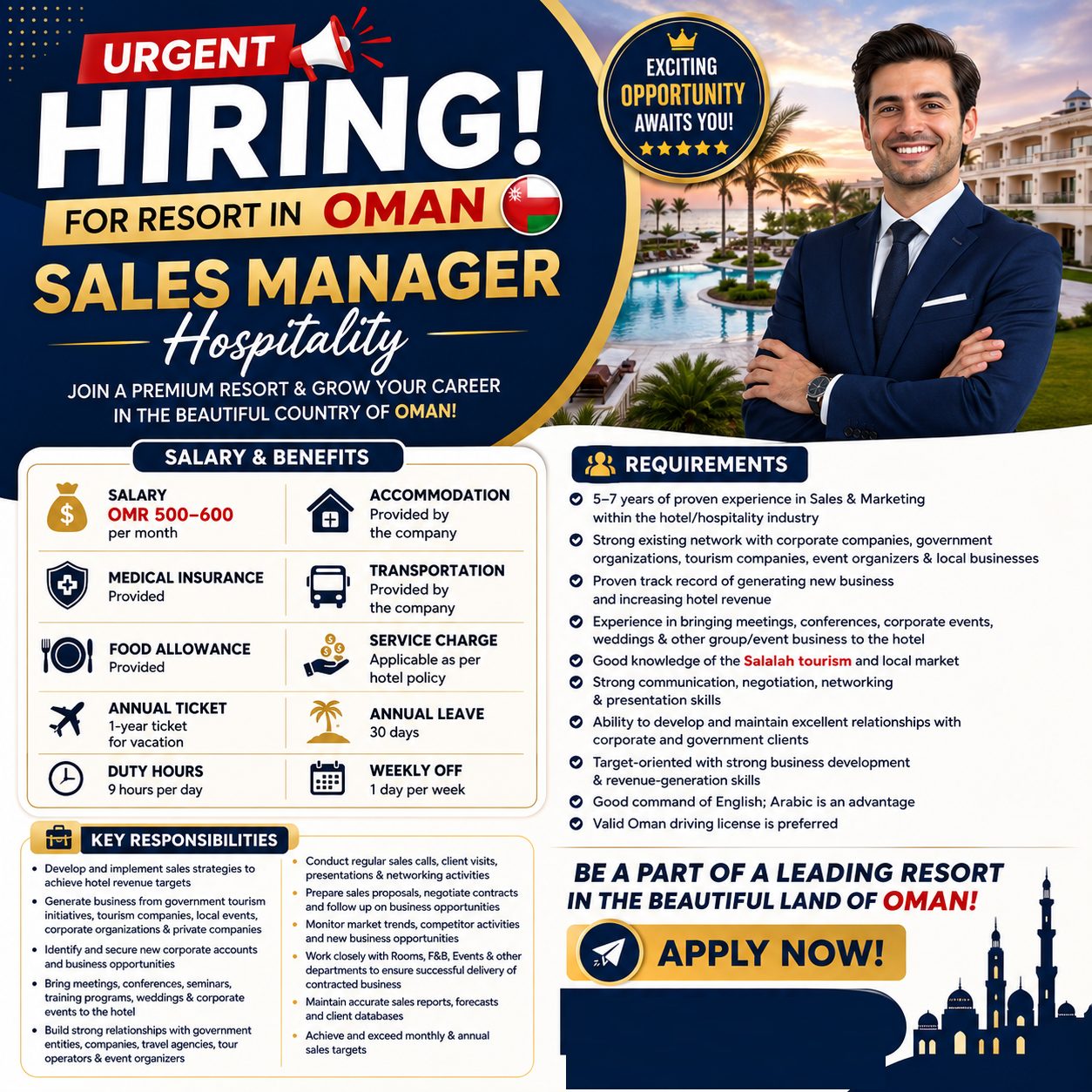 Urgent Hiring For Oman