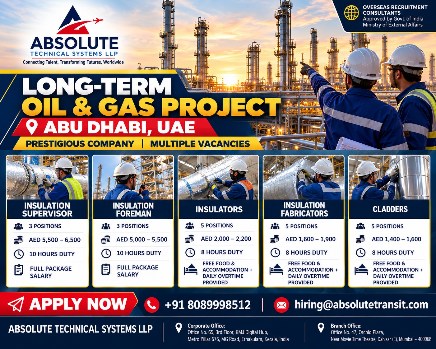 Long-Term Oil & Gas Project — Absolute Technical Systems LLP, United Arab Emirates, United Arab Emirates