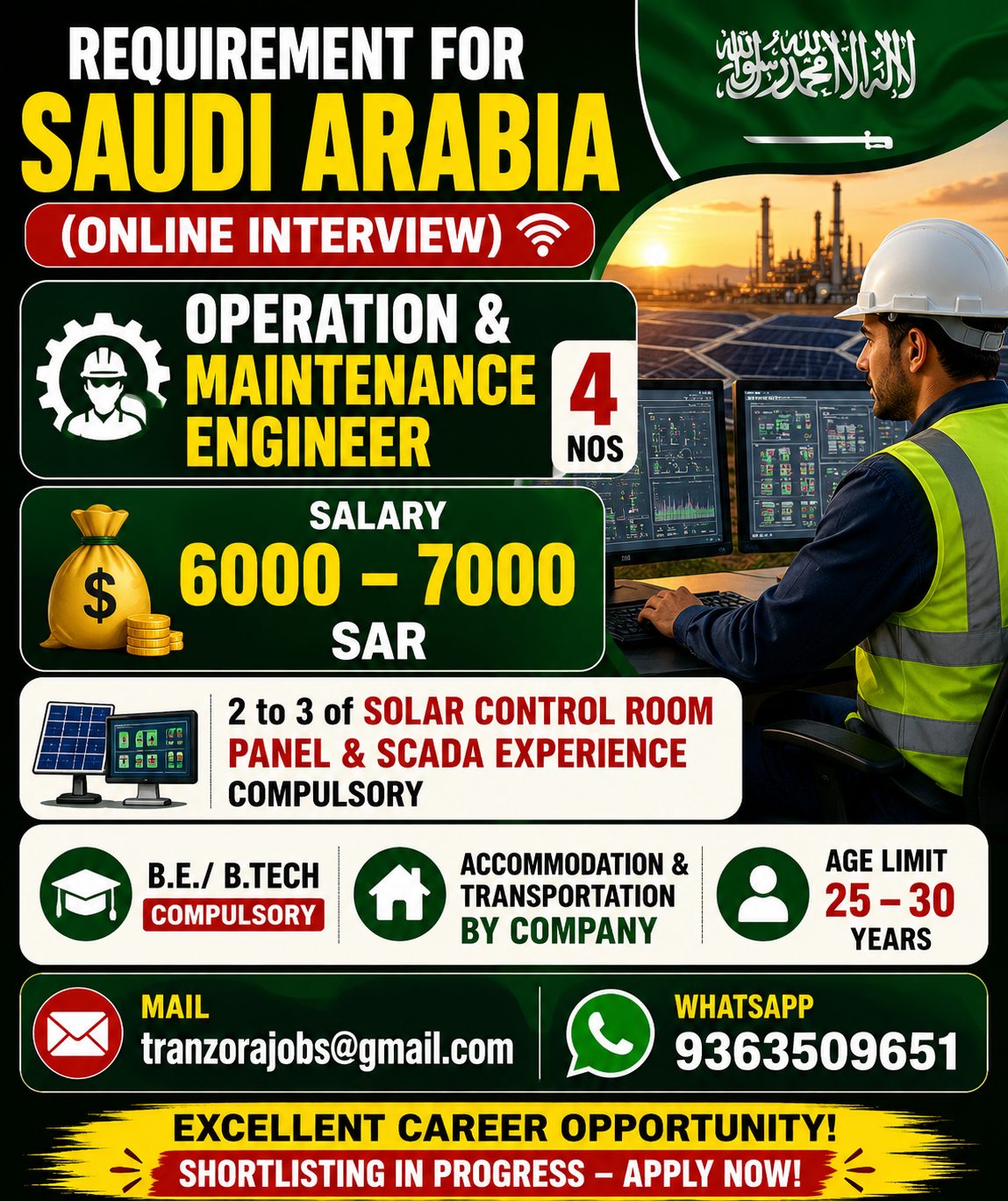 Operation & Maintenance Engineer