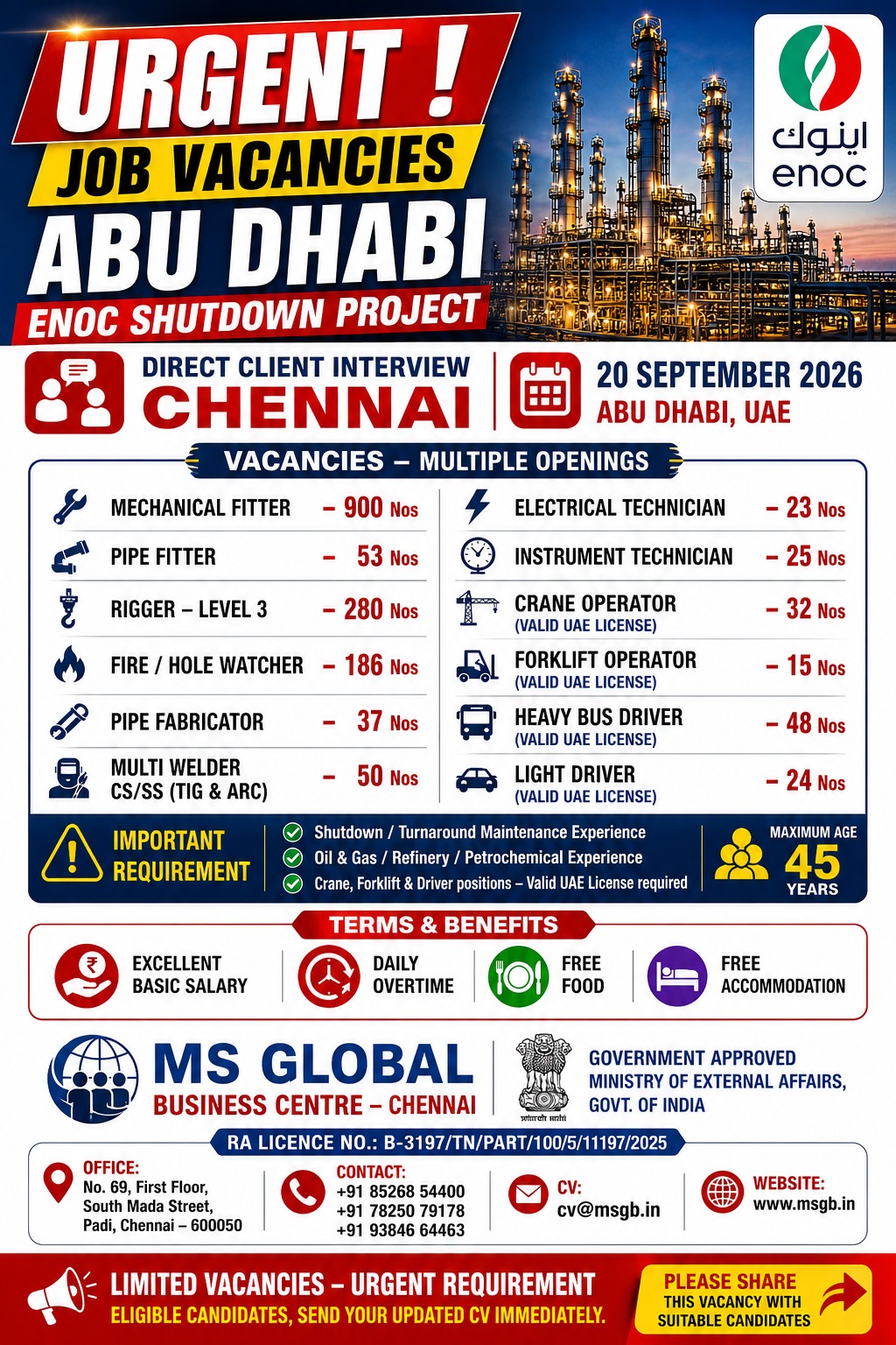 ENOC Shutdown Project - Abu Dhabi