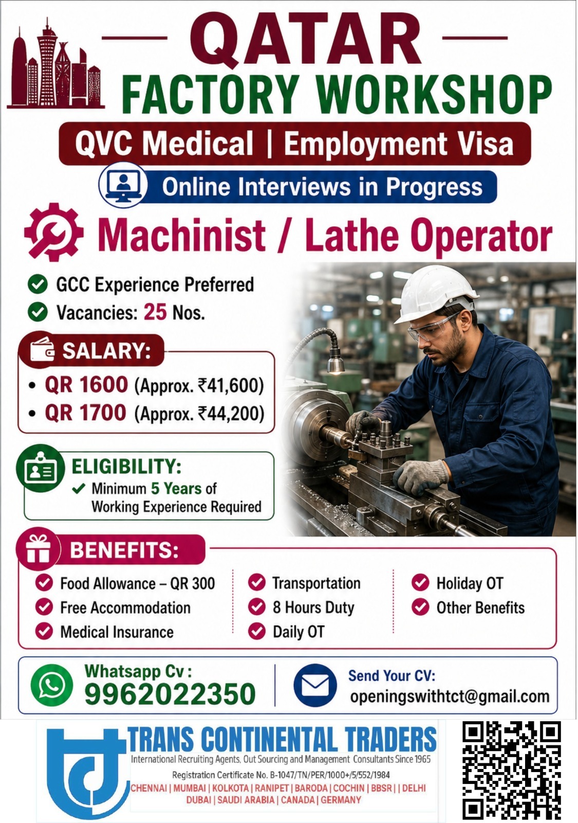 Machinist / Lathe Operator