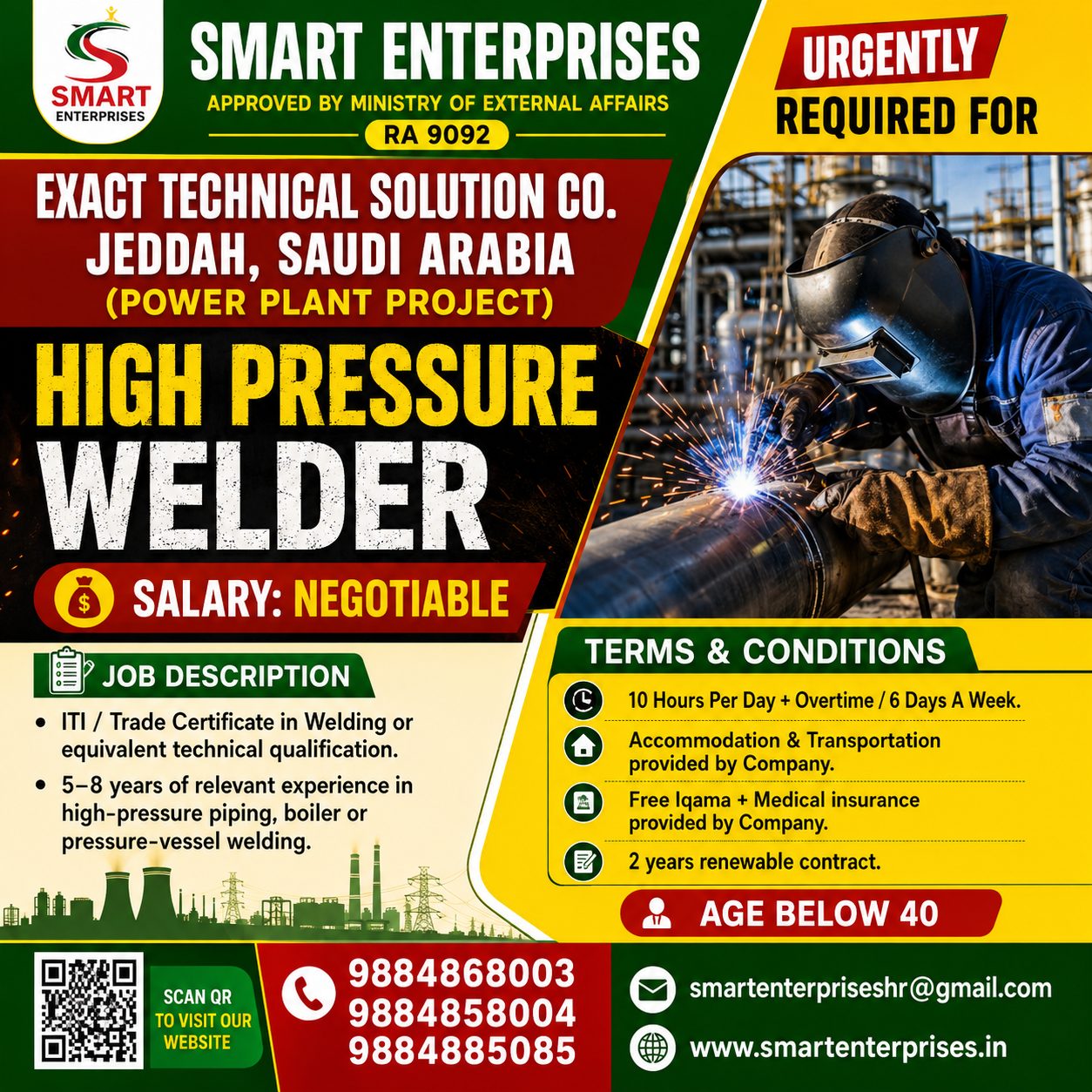 HIGH PRESSURE WELDER