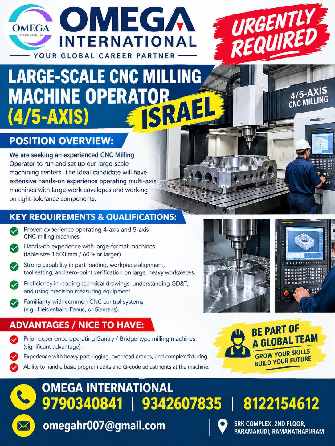 Large-Scale CNC Milling Machine Operator (4/5-Axis)